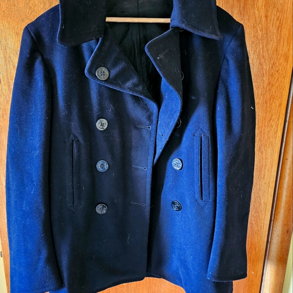 Navy pea coat